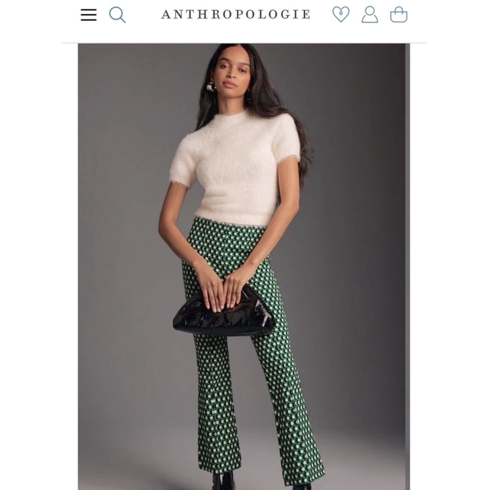 Anthropologie Margot Kick Crop Pants